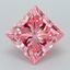 2.31 Ct. Fancy Vivid Pink Princess Lab Grown Diamond