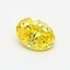 0.61 Ct. Fancy Vivid Yellow Oval Lab Grown Diamond