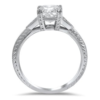 Custom Tulip and Wheat Inspired Diamond Ring