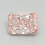 1.30 Ct. Fancy Vivid Pink Radiant Lab Grown Diamond