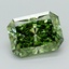 1.05 Ct. Fancy Vivid  Green Radiant Lab Grown Diamond