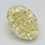 2.42 Ct. Fancy Intense Yellow Oval Lab Grown Diamond