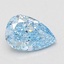 1.04 Ct. Fancy Vivid Blue Pear Lab Grown Diamond