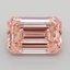 3.64 Ct. Fancy Vivid  Pink Emerald Lab Grown Diamond