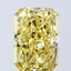 3.07 Ct. Fancy Vivid Yellow Radiant Lab Grown Diamond
