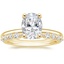 18K Yellow Gold Sydney Perfect Fit Diamond Ring with Marseille Diamond Ring (1/3 ct. tw.)