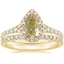 18K Yellow Gold Joy Diamond Ring (1/3 ct. tw.) with Bliss Diamond Ring (1/5 ct. tw.)
