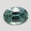 6.2x4.4mm  Green  Oval   Sapphire