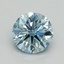 0.84 Ct. Fancy Vivid Blue Round Lab Grown Diamond