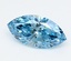 2.03 Ct. Fancy Vivid  Blue Marquise Lab Grown Diamond