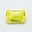 1.03 Ct. Fancy Vivid  Yellow Emerald Lab Grown Diamond