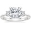18K White Gold Selene Three Stone Diamond Ring (1/3 ct. tw.), smalltop view