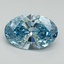 5.23 Ct. Fancy Vivid Blue Oval Lab Grown Diamond