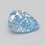 1.53 Ct. Fancy Vivid Blue Pear Lab Grown Diamond