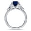 Celtic Inspired Sapphire Engagement Ring, smallside view