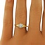 The Cassovia Ring, smalltop view on a hand