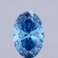 2.01 Ct. Fancy Vivid Blue Oval Lab Grown Diamond