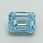 3.01 Ct. Fancy Intense Blue Emerald Lab Grown Diamond