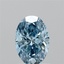 1.01 Ct. Fancy Vivid Blue Oval Lab Grown Diamond