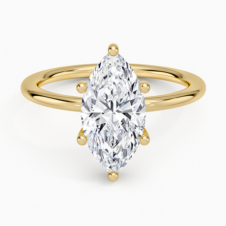 Flush Fit Hidden Halo Diamond Ring