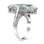 The Landor Ring, smalltop view on a hand