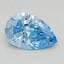 1.00 Ct. Fancy Vivid  Blue Pear Lab Grown Diamond
