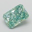 1.09 Ct. Fancy Vivid  Green Radiant Lab Grown Diamond