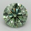 2.81 Ct. Fancy Vivid Pacific Green Round Lab Grown Diamond