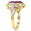 The Abagail Ring, smalltop view on a hand