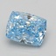 2.06 Ct. Fancy Vivid Blue Cushion Lab Grown Diamond