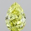 1.02 Ct. Fancy Intense Yellow Pear Lab Grown Diamond