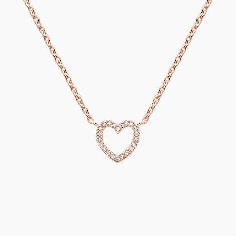 Pavé Diamond Heart Pendant