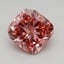 0.76 Ct. Fancy Vivid Pink Cushion Lab Grown Diamond