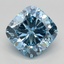 2.56 Ct. Fancy Intense Blue Cushion Lab Grown Diamond