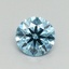 0.59 Ct. Fancy Vivid Blue Round Lab Grown Diamond