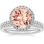 18KW Morganite Waverly Diamond Bridal Set (2/3 ct. tw.), smalltop view