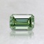 0.51 Ct. Fancy Intense Pacific Green Emerald Lab Grown Diamond, smalltop view