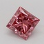 1.08 Ct. Fancy Vivid Pink Princess Lab Grown Diamond