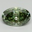 2.15 Ct. Fancy Vivid Green Oval Lab Grown Diamond