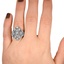 The Vanhi Ring, smallzoomed in top view on a hand
