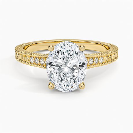 Luxe Hudson Ring - Engraved Diamond Ring