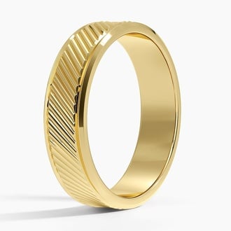 Elias Beveled Edge 5.5mm Wedding Ring