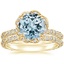 18KY Aquamarine Nova Diamond Bridal Set (3/4 ct. tw.), smalltop view