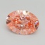 1.80 Ct. Fancy Vivid Pink Oval Lab Grown Diamond