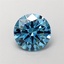 1.37 Ct. Fancy Vivid  Blue Round Lab Grown Diamond