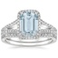 18KW Aquamarine Fortuna Diamond Bridal Set (2/3 ct. tw.), smalltop view