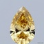 0.96 Ct. Fancy Intense Yellow Pear Lab Grown Diamond