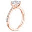14K Rose Gold Geneva Diamond Ring, smallside view