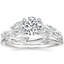 14K White Gold Secret Garden Diamond Ring (1/2 ct. tw.) with Winding Willow Ring