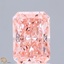 1.50 Ct. Fancy Vivid Pink Radiant Lab Grown Diamond